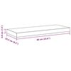 vidaXL Étagère murale flottante blanc 60x23,5x3,8 cm MDF