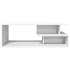 vidaXL Table basse blanc 102x55x35 cm bois d'ing&eacute;nierie