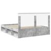 vidaXL Cadre de lit B&eacute;ton 160 x 200 cm Bois de pin massif