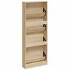 vidaXL Armoire &agrave; chaussures Ch&ecirc;ne 59x17x150 cm Bois d'ing&eacute;nierie