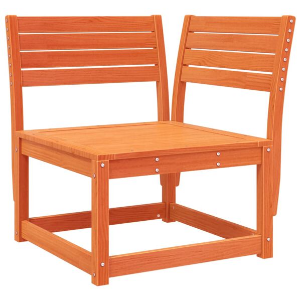 vidaXL Canap&eacute; d'angle de jardin cire marron 73x73x78cm bois pin massif