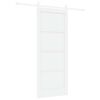 vidaXL Porte coulissante ORKDAL 83 x 202 cm Bois de pin massif Blanc