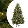 vidaXL Sapin de No&euml;l artificiel 210 cm 300 LED Blanc chaud Vert