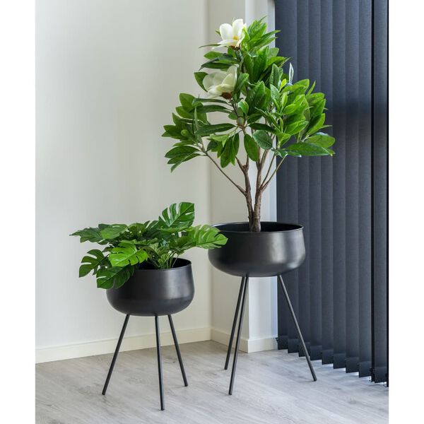 House Nordic Pots &agrave; fleurs 2 pcs Kira Noir