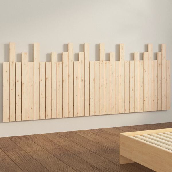 vidaXL T&ecirc;te de lit murale 204x3x80 cm Bois massif de pin
