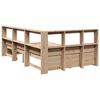 vidaXL Lit biblioth&egrave;que sans matelas 120x190 cm bois de pin massif