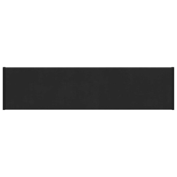 vidaXL Appui de fen&ecirc;tre Noir avec grain de bois 100 x 20 x 4,5 cm PVC