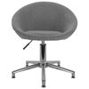 vidaXL Chaises pivotantes &agrave; manger lot de 6 gris clair tissu