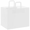 vidaXL Sacs en papier 50 pcs avec poign&eacute;es blanc 32x22x24 cm