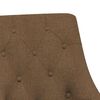 vidaXL Chaises pivotantes &agrave; manger lot de 2 marron tissu
