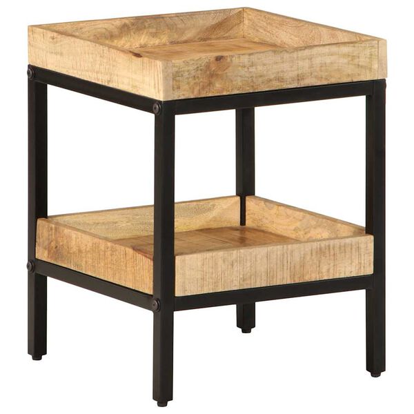 vidaXL Table d'appoint Marron 35 x 35 x 45 cm Bois de mangue massif