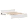vidaXL Cadre de lit sans matelas blanc 100x200 cm bois de pin massif