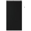 vidaXL Store V&eacute;nitien Noir 125 x 250 cm 35 mm Bois de paulownia massif