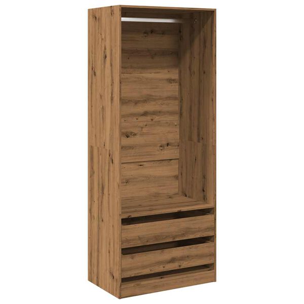 vidaXL Garde-robe ch&ecirc;ne artisanal 80x50x200 cm bois d'ing&eacute;nierie