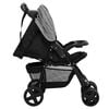 vidaXL Poussette pour bébé 2-en-1 Gris clair et noir Acier