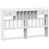 vidaXL Lit biblioth&egrave;que sans matelas blanc 180x200 cm bois pin massif
