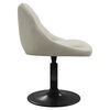 vidaXL Chaises pivotantes &agrave; manger lot de 6 cr&egrave;me velours