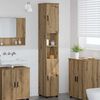 vidaXL Cabinet de salle de bain Ch&ecirc;ne artisanal 30 x 35 x 192 cm