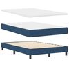 vidaXL Lit &agrave; ressorts avec matelas avec LED Bleu 120 x 200 cm tissu