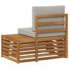 vidaXL Canap&eacute; d'ext&eacute;rieur extr&eacute;mit&eacute; Naturel 91 x 63 x 73 cm
