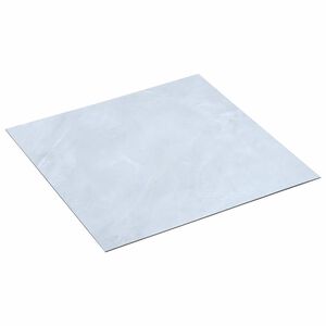 vidaXL Planches de sol Blanc 5,11 m&sup2; 55 pi&egrave;ces PVC