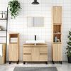 vidaXL Armoire salle de bain ch&ecirc;ne sonoma 30x30x100 cm