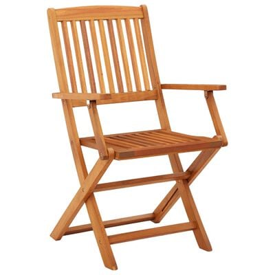 vidaXL Chaises de jardin pliables lot de 2 Bois d'eucalyptus massif