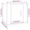 vidaXL Ensemble de meubles TV 3 pcs Sonoma gris Bois d'ing&eacute;nierie