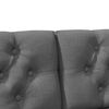 vidaXL T&ecirc;te de lit capitonn&eacute;e Gris fonc&eacute; 120 cm Pin massif