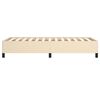 vidaXL Cadre de lit sans matelas cr&egrave;me 80x200 cm tissu