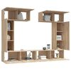 vidaXL Ensemble de meubles TV 6 pcs Chêne sonoma Bois d'ingénierie