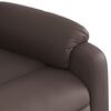 vidaXL Fauteuil inclinable &eacute;lectrique Marron Similicuir
