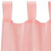 vidaXL Rideaux en voile avec passe-tringles 2 pcs rose