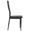 vidaXL Chaises &agrave; manger lot de 6 gris fonc&eacute; tissu