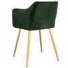 vidaXL Chaises &agrave; manger lot de 4 Vert fonc&eacute; Velours