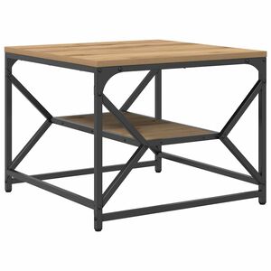 vidaXL Table basse Ch&ecirc;ne artisanal 51 x 50 x 40 cm
