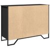 vidaXL Buffet noir 101x35,5x74,5 cm bois d'ing&eacute;nierie