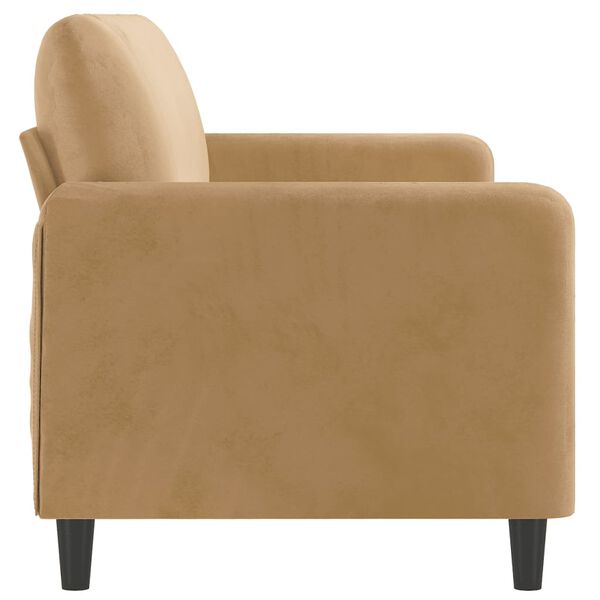 vidaXL Canap&eacute; &agrave; 3 places Marron 180 cm Velours