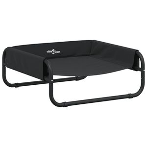 vidaXL Lit sur&eacute;lev&eacute; pour chien anthracite tissu Oxford et acier