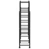 vidaXL Jardini&egrave;re avec roues 83x25x103,5 cm Noir Fer