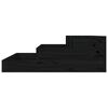 vidaXL Jardinière Noir 78x78x27 cm Bois massif de pin