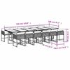 vidaXL Ensemble &agrave; manger de jardin coussins 13 pcs m&eacute;lange beige rotin