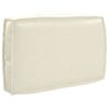 vidaXL Set de coussins de palette 2 pcs Cr&egrave;me Tissu Oxford