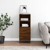 vidaXL Buffet Ch&ecirc;ne marron 34,5x34x90 cm Bois d'ing&eacute;nierie