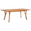 vidaXL Ensemble &agrave; manger de jardin 7 pcs Marron