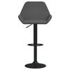 vidaXL Tabourets de bar lot de 2 gris fonc&eacute; velours