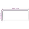 vidaXL Coureur de Tapis MARSA Gris 200 x 80 cm Polyester et PVC
