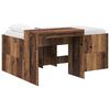 vidaXL Lit haut pour enfants avec bureau Bois ancien Bois d'ing&eacute;nierie
