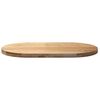 vidaXL Dessus de table 100x50x4 cm bois de ch&ecirc;ne massif ovale