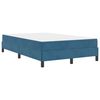 vidaXL Lit &agrave; ressorts avec matelas Bleu fonc&eacute; 120 x 190 cm tissu